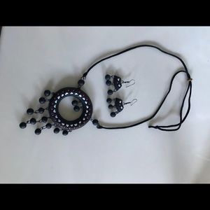 NWOT Clay Art necklace and earrings set